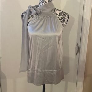Chic Silver Women's Halter Blouse